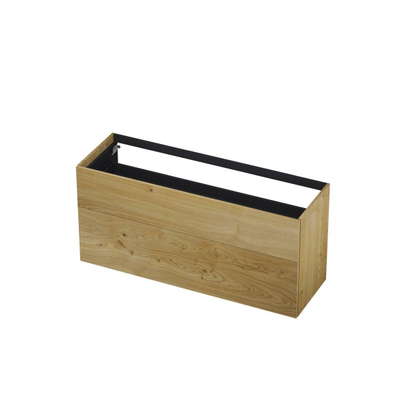 INK Wastafelonderkast - 140x45x65cm - 2 lades - push to open - met rechte opdekfronten - MDF - Natur