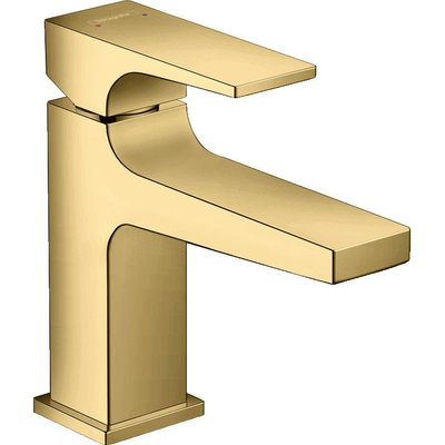 Hansgrohe Metropol Toiletkraan - 100 met push open waste - met voorsprong vaste uitloop 12.7cm - glans goud