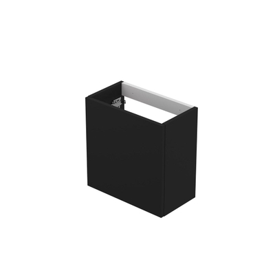 INK Contra/Enter Fonteinkast - 40x22x40cm - 1 deur - push to open of tbv grepen - links/rechtsdraaiend MDF lak - Mat zwart