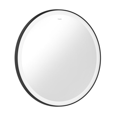Hansgrohe Xarita Lite S Miroir - 70cm - rond - éclairage led - capteur - noir mat