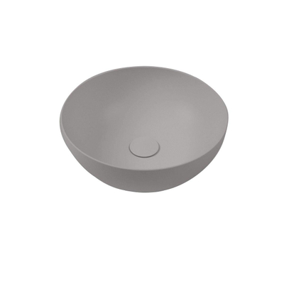 Royal plaza Kolor opzetfontein rond 24cm cement incl plug, sifon en planchet hout fineer