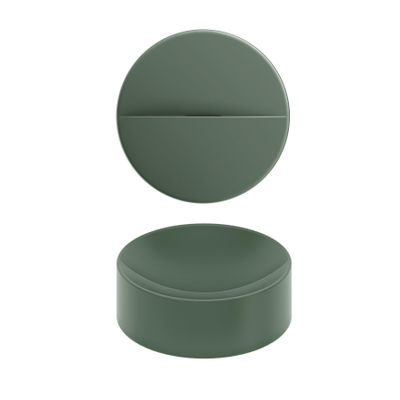 Clou Vale fontaine 22cm Céramique ronde sans plage de robinet mat vert pin