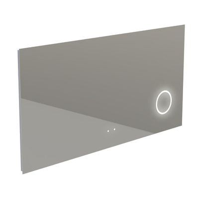 Thebalux type h miroir 140x70cm rectangle avec éclairage et miroir chauffant incl miroir grossissant led aluminium destockage