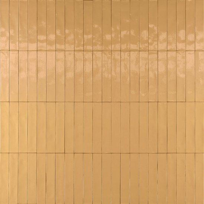 SAMPLE Marazzi Luz Vloer- en wandtegel - 5X30cm - 10mm - Rechthoek - Giallo Glans