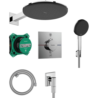 Hansgrohe Raindance Alive S - inbouw set - 300 - 1jet iBox universal - 2 - thermostaat - hoogglans chroom