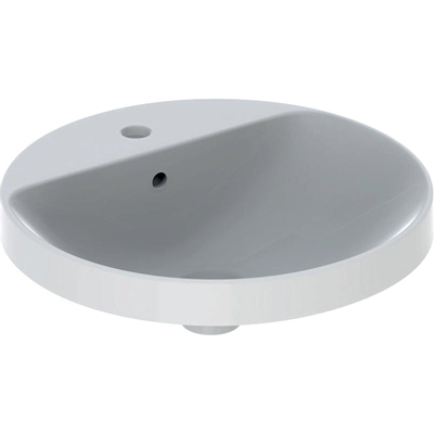 Geberit Variform lavabo à poser rond 48cm 1 trou de robinet blanc tect
