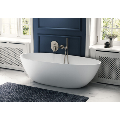 Villeroy & Boch Universal Showers Raccord mural coudé Rond - Nickel brossé mat (acier inoxydable)