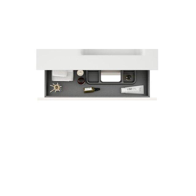 Saniclass Chaci Badkameronderkast - 80cm - 2 lades - greeploos - warm eiken