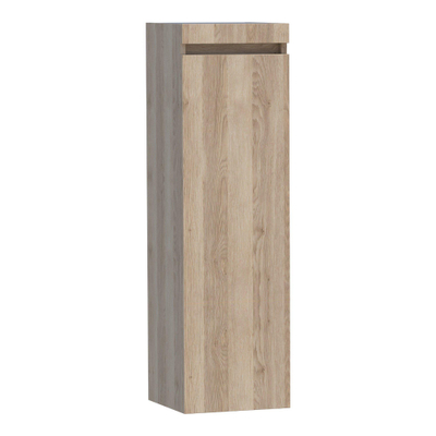 Saniclass Solution Badkamerkast - 120x35x35cm - 1 greeploze linksdraaiende deur - MFC - legno calore