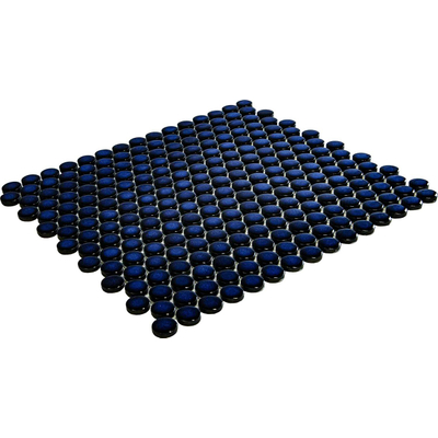 The Mosaic Factory Venice mozaïektegel - 29x32cm - 5.5mm - rond - glans cobalt blue (blauw)