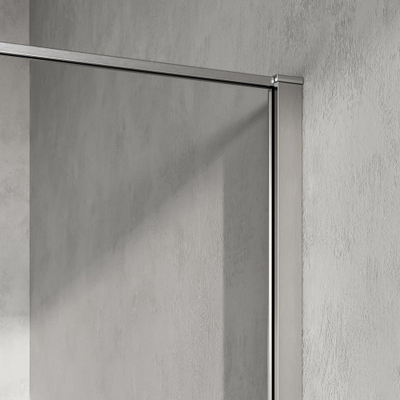 BRAUER Collision Paroi de douche à l’italienne - 90x200 - verre transparent - incl. traitement anticalcaire - inox brossé PVD