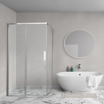 Aqua Vista Lokla paroi latérale - 60x200cm - incl. kit de montage - pour cabine de douche - chrome