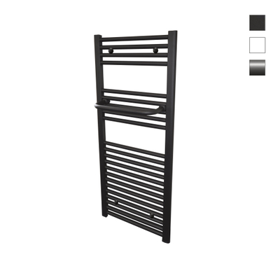 Sanicare Barre à serviettes - 50cm - radiateur design - noir mat