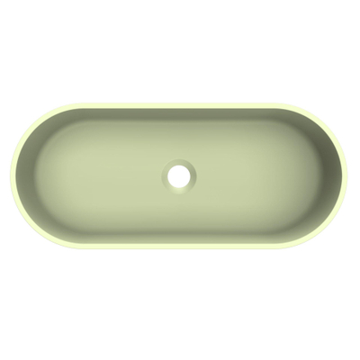 Arcqua Case vasque à poser - ovale - 60x26cm - mat pastel vert
