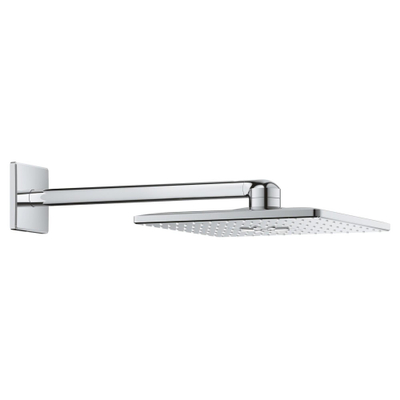GROHE Rainshower SmartActive 310 Cube Douchette de tête - 31cm - 2 types de jet - bras mural 43cm - chrome