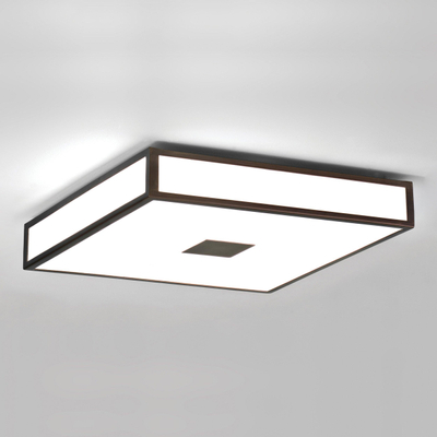Astro Mashiko 400 Square Plafondlamp 8.7x40x8.7cm IP44 fitting E27 brons