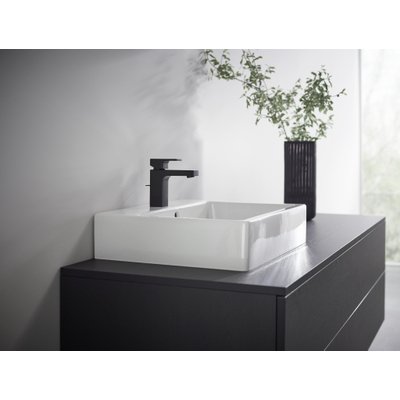 Hansgrohe Vernis Shape Eengreeps wastafelmengkraan - 100 - coolstart - met PopUp - trekwaste - mat zwart