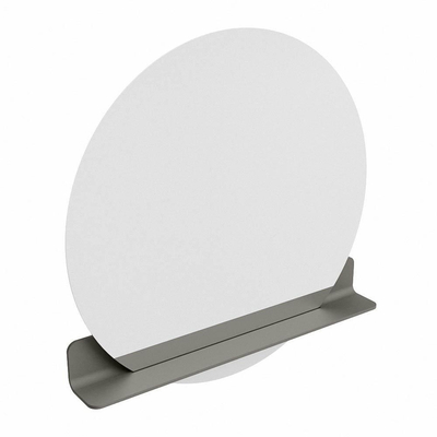 Mondiaz SPOT Miroir de salle de bains - rond 90cm - tablette de miroir - couleur Smoke