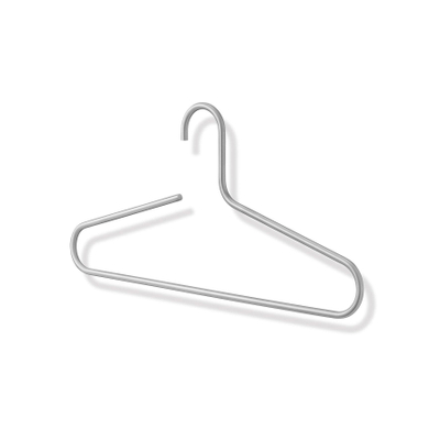 Zack Pagor cintre 44x21.6x0.8cm Inox Mat