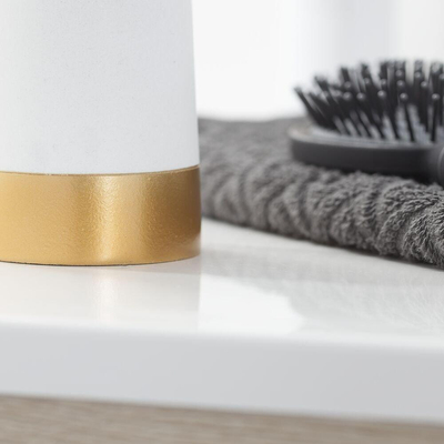 Sealskin Glossy Distributeur de savon Polyresin Or/Blanc