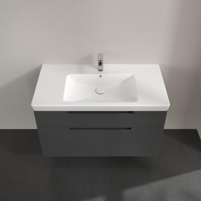 Villeroy & Boch Subway 2.0 wastafelonderkast - 98.7x59x44.9cm - grijs