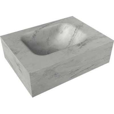 Mondiaz EDEN Vrijhangende Wastafel - 40x12x23cm - 1 wasbak - midden - solid surface - Opalo