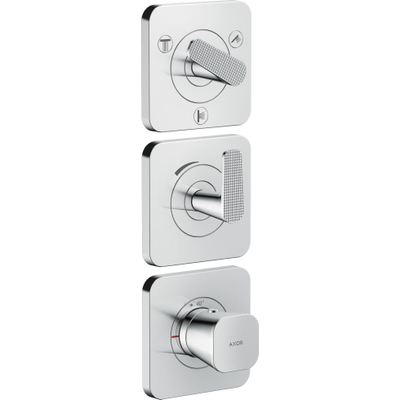 Hansgrohe Axor Citterio C afbouwdeel v. inbouw douchekraan thermostatisch v. 3 functies en cubic cutchroom