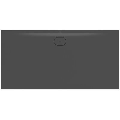 Villeroy & Boch Ecora douchebak - 180x90x3.5cm - afvoer lange zijde - anthracite (antraciet)