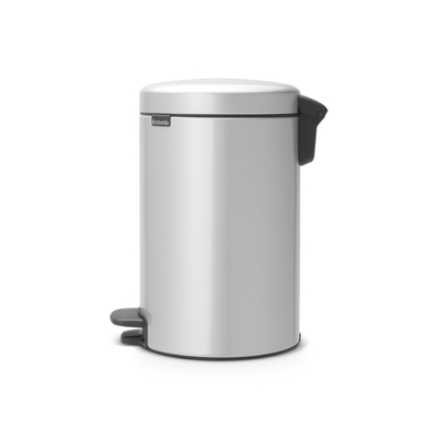 Brabantia NewIcon Pedaalemmer - 12 liter - kunststof binnenemmer - metallic grey