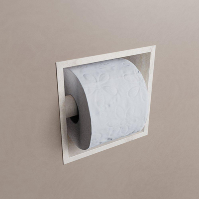 Mondiaz EASY Porte-papier toilette - CUBE 164 - 16x8.6x16cm - solid surface - Ostra