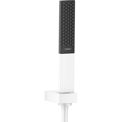 Hansgrohe RainFinity Badset - met PowderRain - 100 - 1jet staaf - handdouche - met wandhouder - met doucheslang - 125cm - mat wit