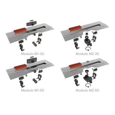 Easydrain Compact taf verlaagd douchegootrooster 60cm zero voor tegeldikte 3 13 mm rvs