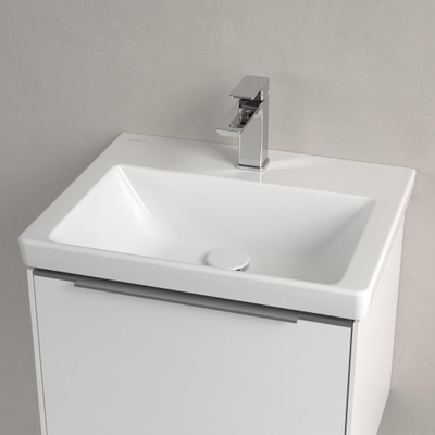 Villeroy & boch subway 3.0 lavabo de meuble 55x44x16.5cm rectangle 1 trou pour robinet sans trou de trop-plein blanc alpin gloss ceramic+