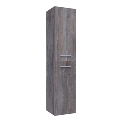 BRAUER Trust armoire de salle de bain 160x35x35cm avec 1 porte à gauche et à droite sans poignée mfc grey canyon