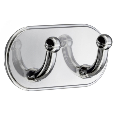Smedbo Beslagsboden Handdoekhouder - 9.6x4.8cm - zelfklevend - Zinklegering Gepolijst Edelstaal