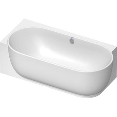 Duravit Luv Bad ovaal - 185x95cm hoek links - met paneel - mat wit