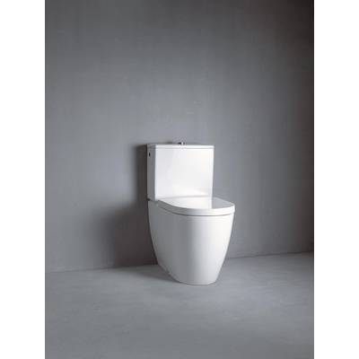 Duravit ME by Starck réservoir double chasse + mécanisme intérieur avec raccordement gauche/droite 6L double chasse avec WonderGliss blanc