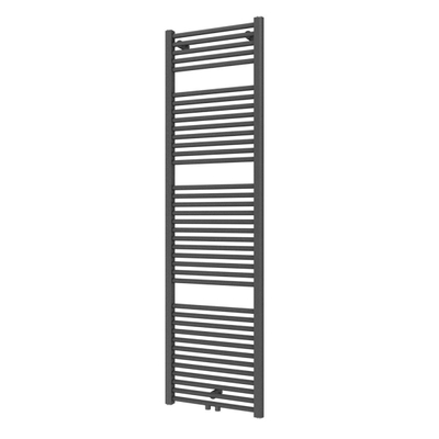 Plieger Palmyra designradiator horizontaal middenaansluiting 1775x600mm 1019W zwart grafiet (black graphite) SHOWROOMMODEL