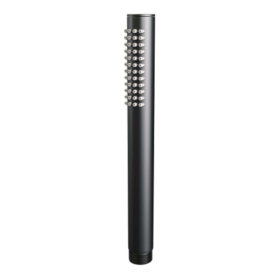 Brauer Black Edition Staande Badkraan - staafhanddouche - 1 stand - 2 gladde knoppen - PVD - mat zwart