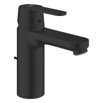 Grohe Get Wastafelmengkraan - m-size - trek waste - matte black (mat zwart)