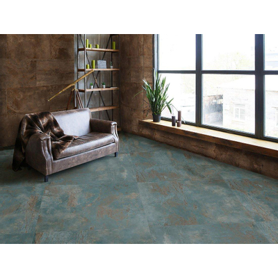 Terravito Copuro carreau mural et de sol - 30x60cm - 10mm - Rectangulaire - rectifié - effet béton - vert mat