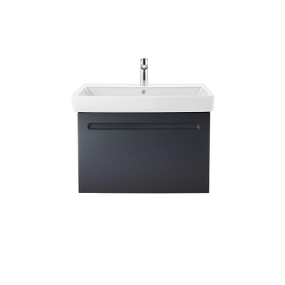 Duravit No.1 Duravit No.1wastafel - met kraangat - met overloop - 80x46x17.3cm - hoogglans wit