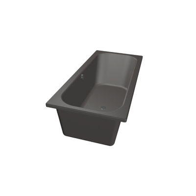 Xenz Aruba Ligbad - 170x75x48 - afvoer Midden - acryl - antraciet