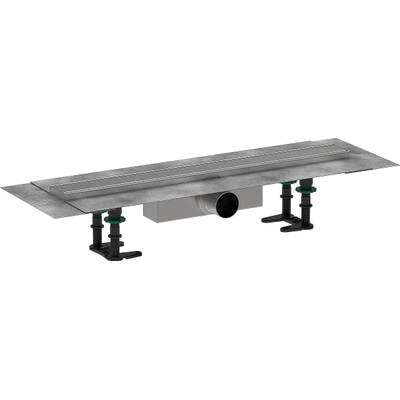 Hansgrohe RainDrain Compact Douchegoot - 60cm - standaard installatie - brushed stainless steel