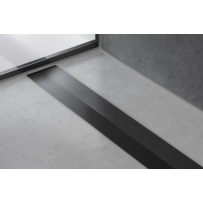 Hansgrohe RainDrain Flex Douchegoot - 80cm - inkortbaar - mat zwart