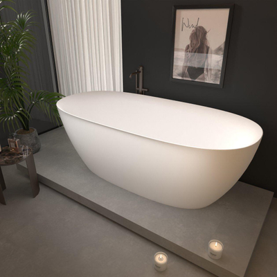 FugaFlow Eccelente Calma Baignoire îlot - 170x80cm - acrylique - blanc brillant