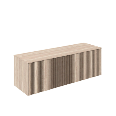 Crosswater Limit Ensemble meuble salle de bains - 140x45x45cm - 2 tiroirs - Modern Oak/Anthracite