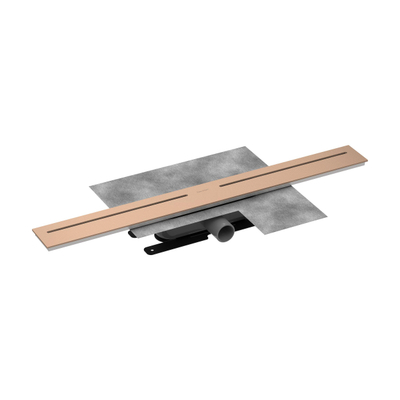 Easy Drain Pureflow Caniveau de douche - 80cm - dryphon - cuivre brossé
