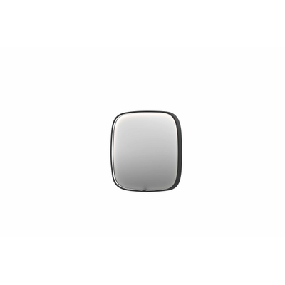 INK SP31 miroir – 80 x 80 cm – LED directe tout autour – chauffage de miroir – Noir mat