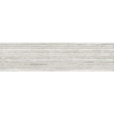 Kronos Nativa Decorstrip - 120x15cm - 9mm - gerectificeerd - Lux (Grijs)